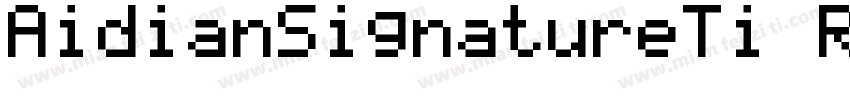 AidianSignatureTi Regular字体转换